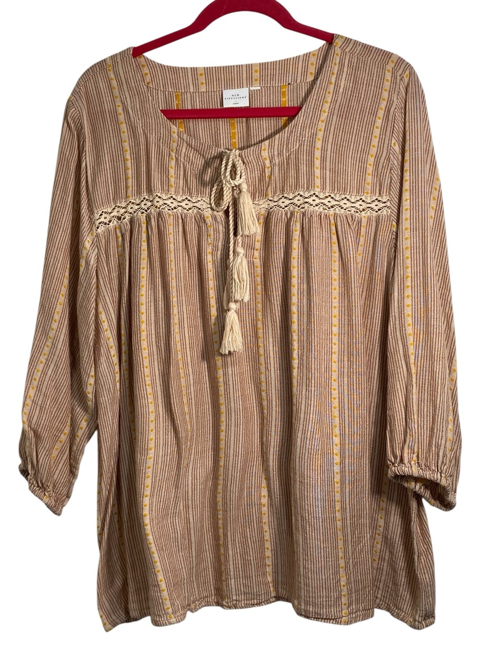 New Directions Boho Lightweight Blouse
